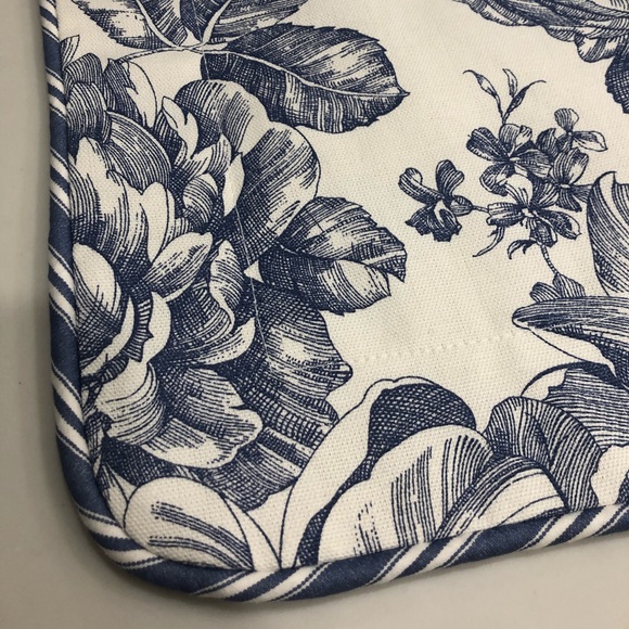 Waverly Garden Toile Lapis European Sham - Picture 6 of 8